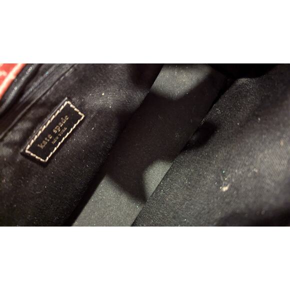 Vintage Pink Kate Spade Bag Leather handle little feet Y2k age wear on one side - Picture 5 of 6